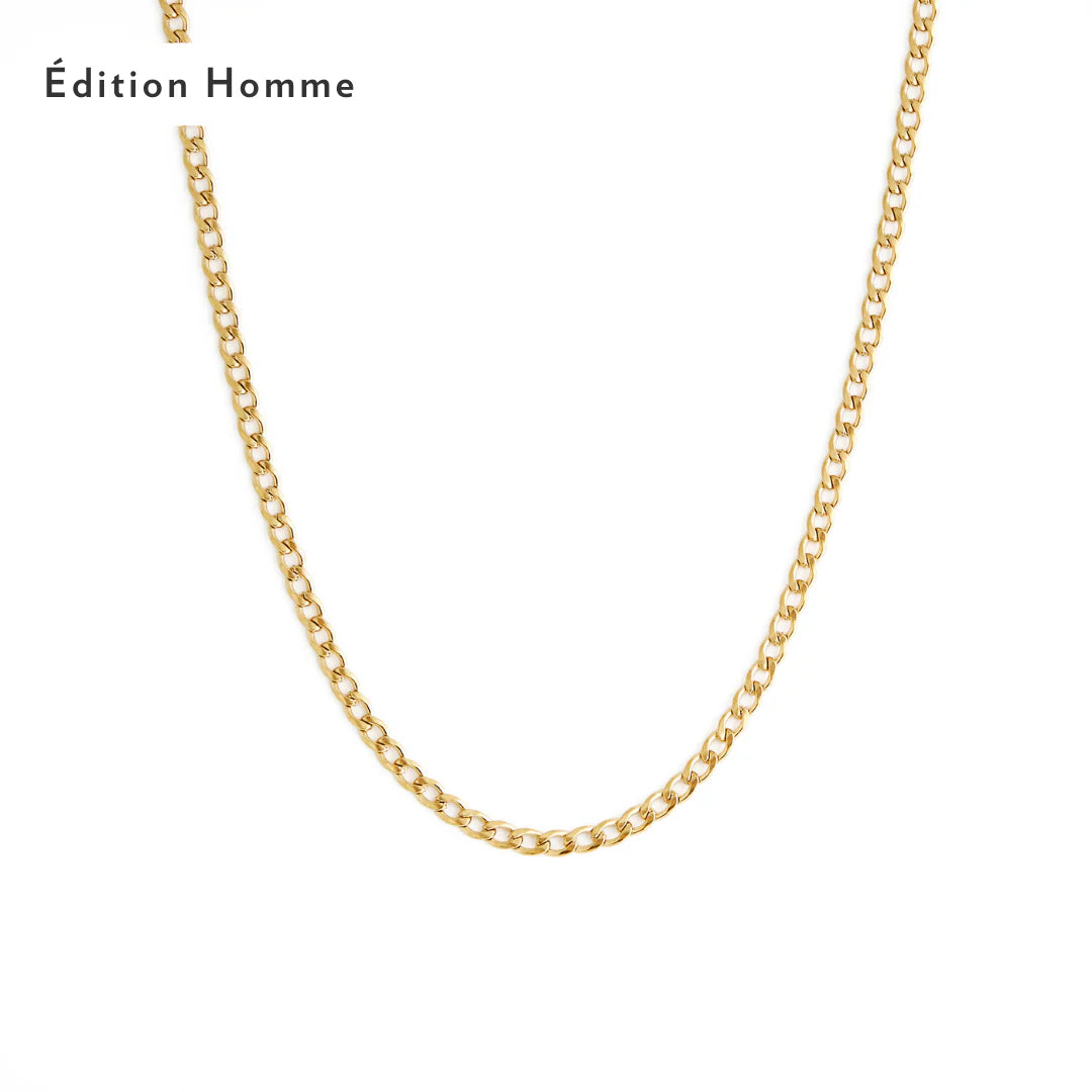 Collier Hommes Cuban - Or