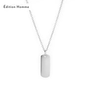 Collier Hommes York - Argent