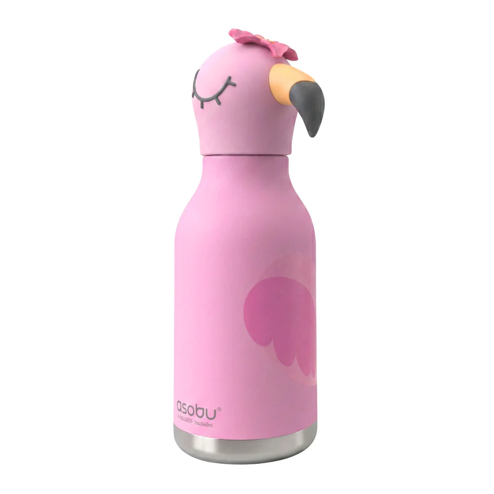 Bouteille isotherme 16oz - Bestie Flamant rose