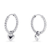 Boucles dormeuses Violet - Argent