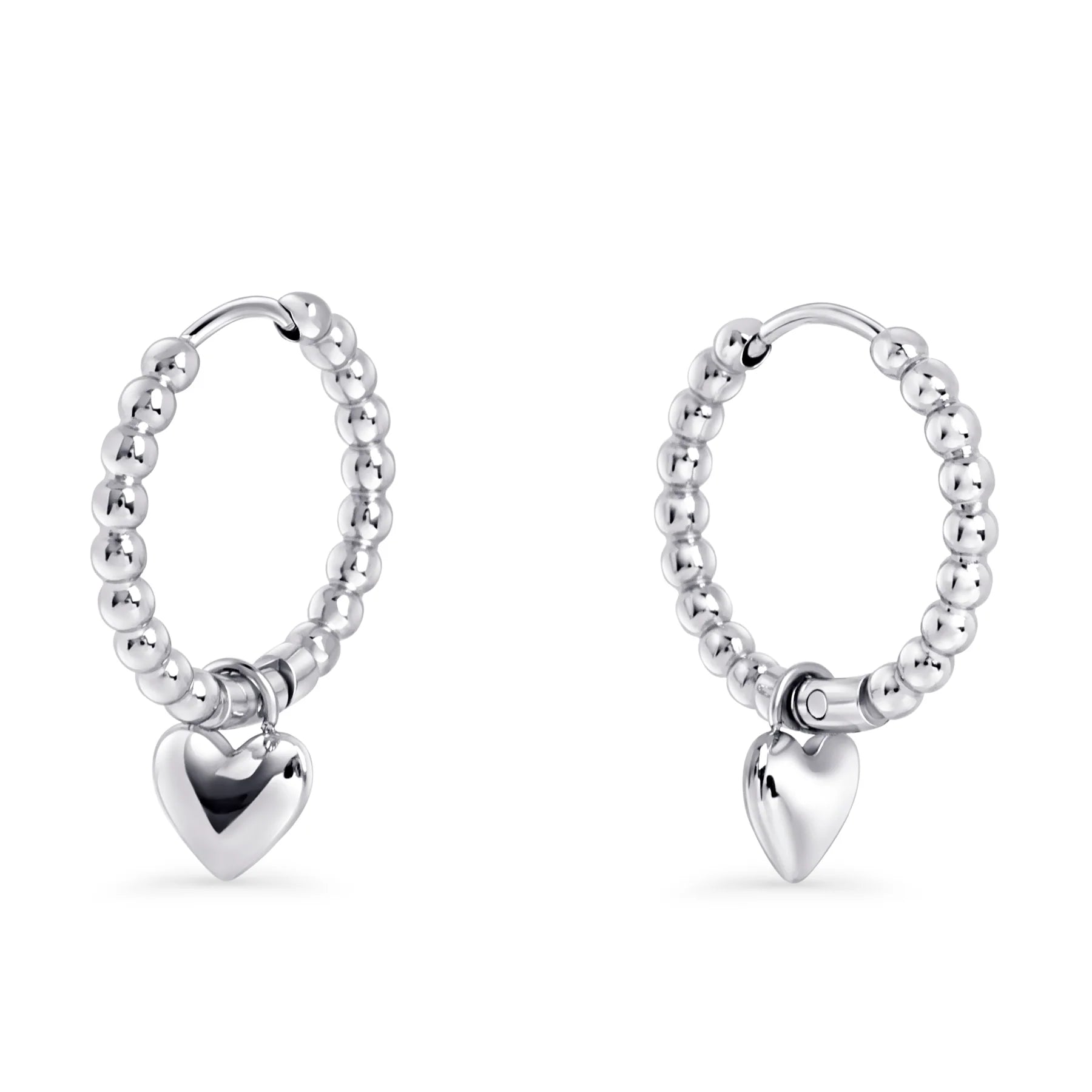 Boucles dormeuses Violet - Argent