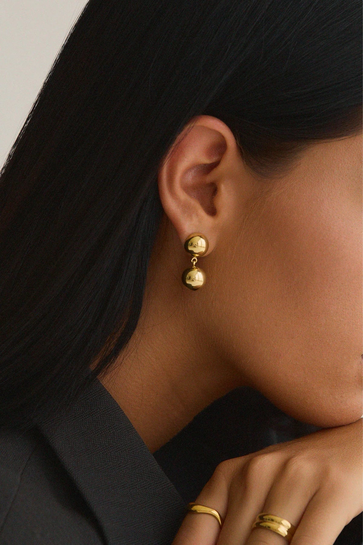 Boucles d'oreilles C'est la vie - Or