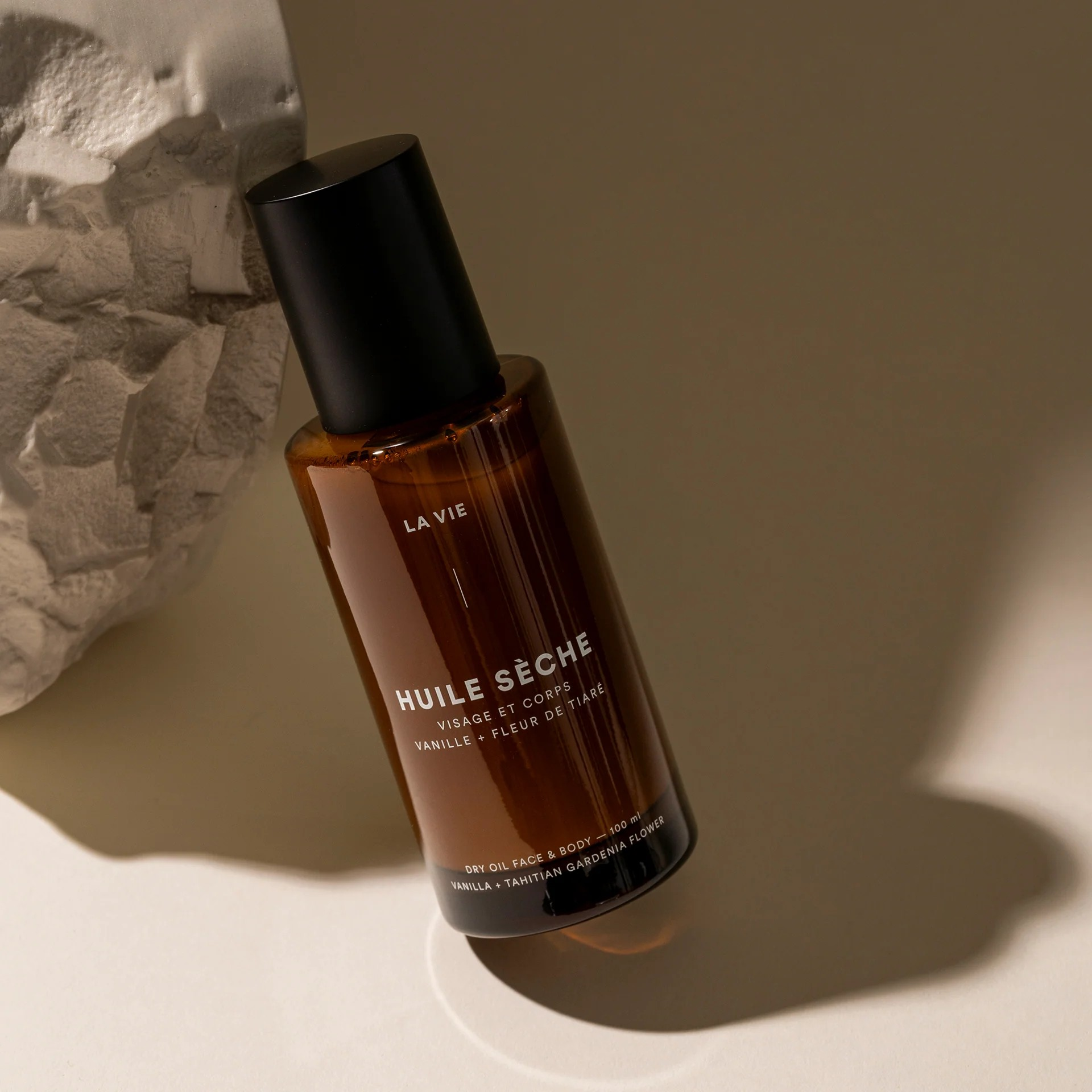 Huile sèche visage et corps - Vanille et fleur de Tiaré