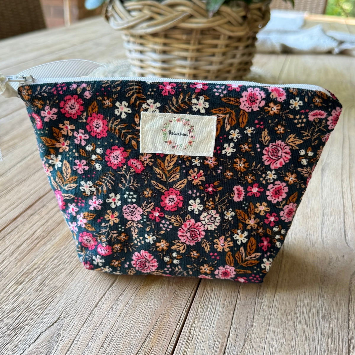 Trousse à cosmétique corduroy petit - 2046