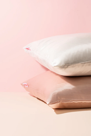 Taie d'oreiller en satin - Rose