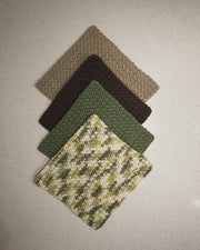Ensemble de lingettes de cuisine - Teintes de vert