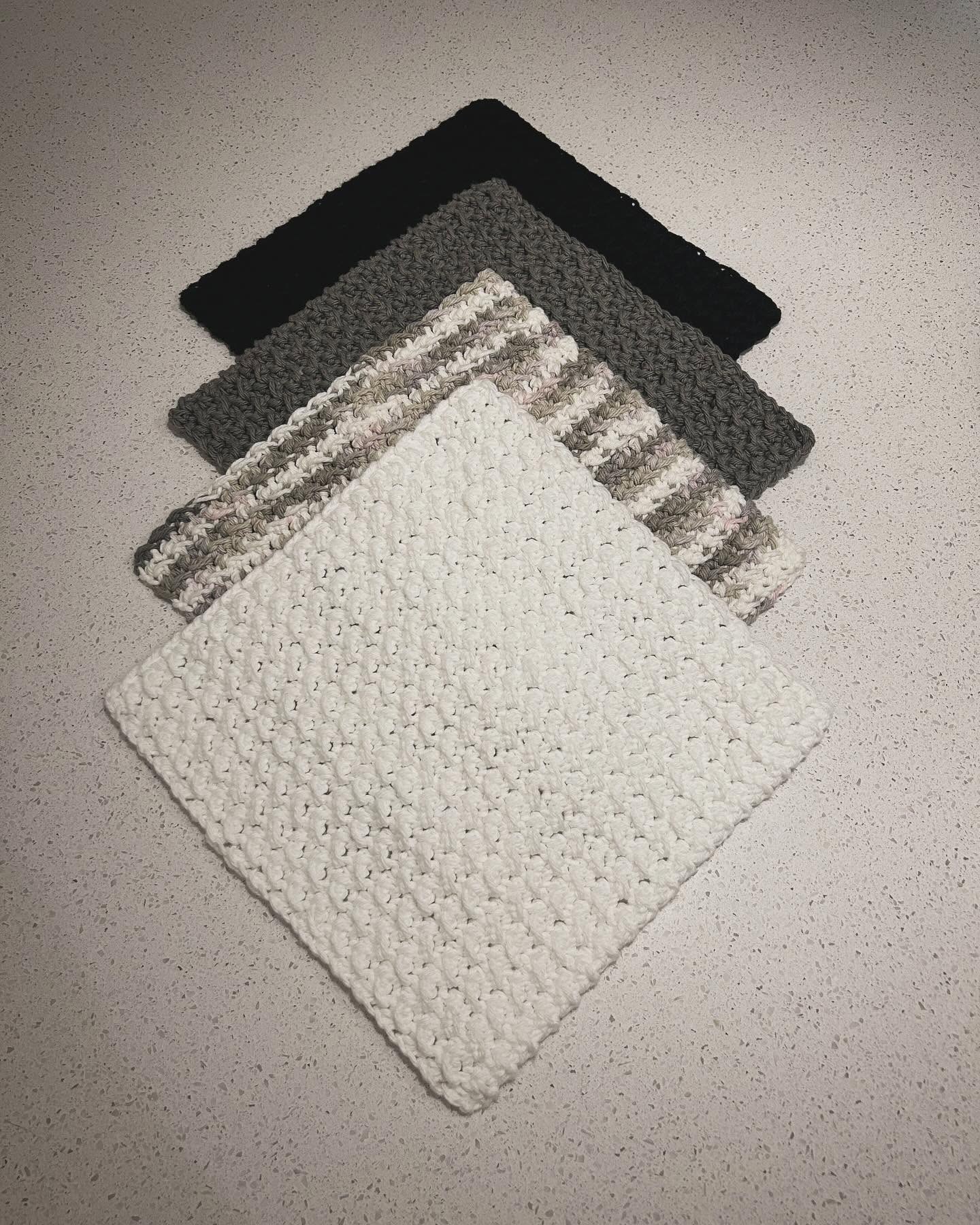 Ensemble de lingettes de cuisine - Teintes de gris