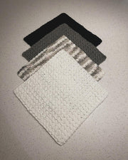 Ensemble de lingettes de cuisine - Teintes de gris