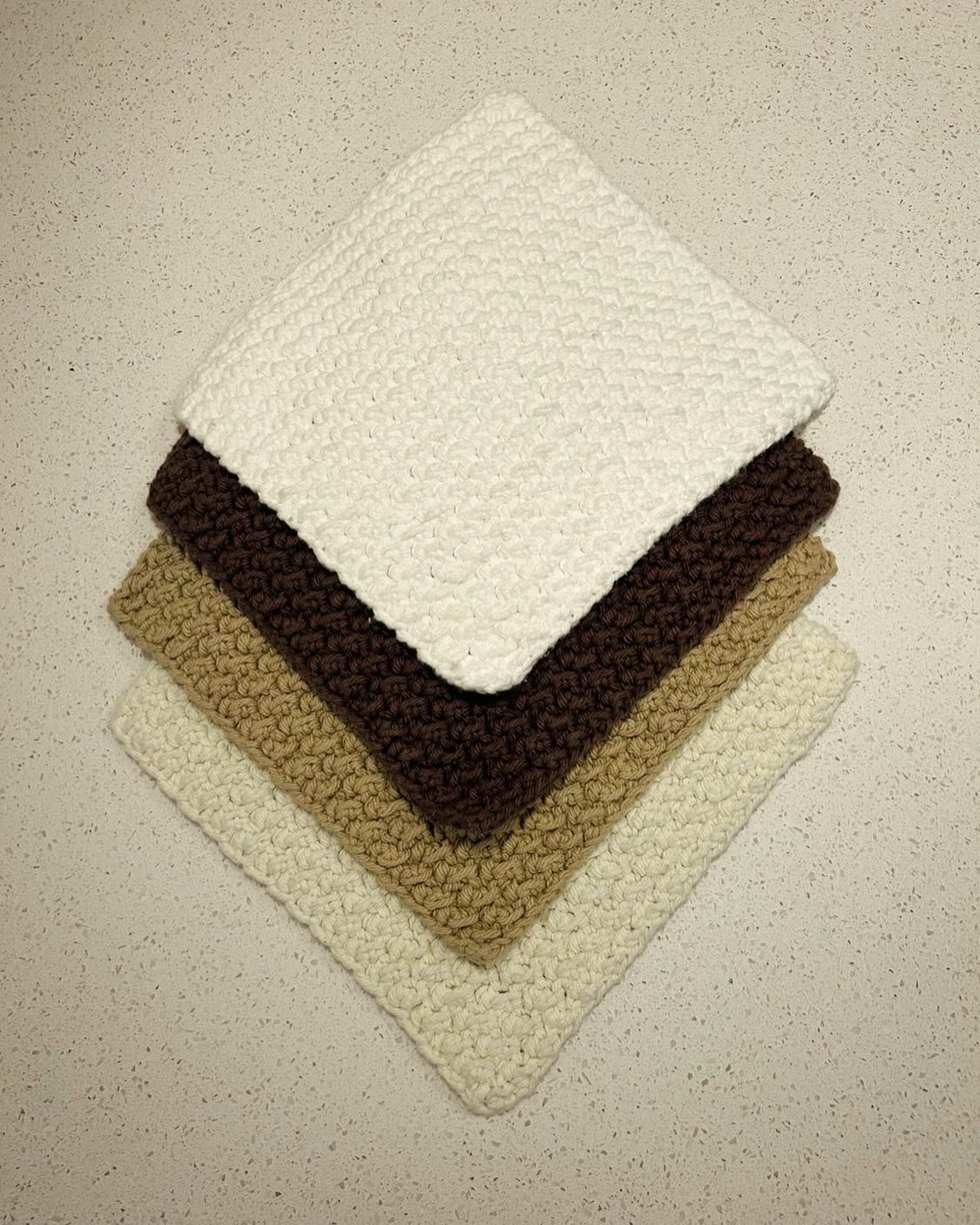 Ensemble de lingettes de cuisine - Teintes de brun