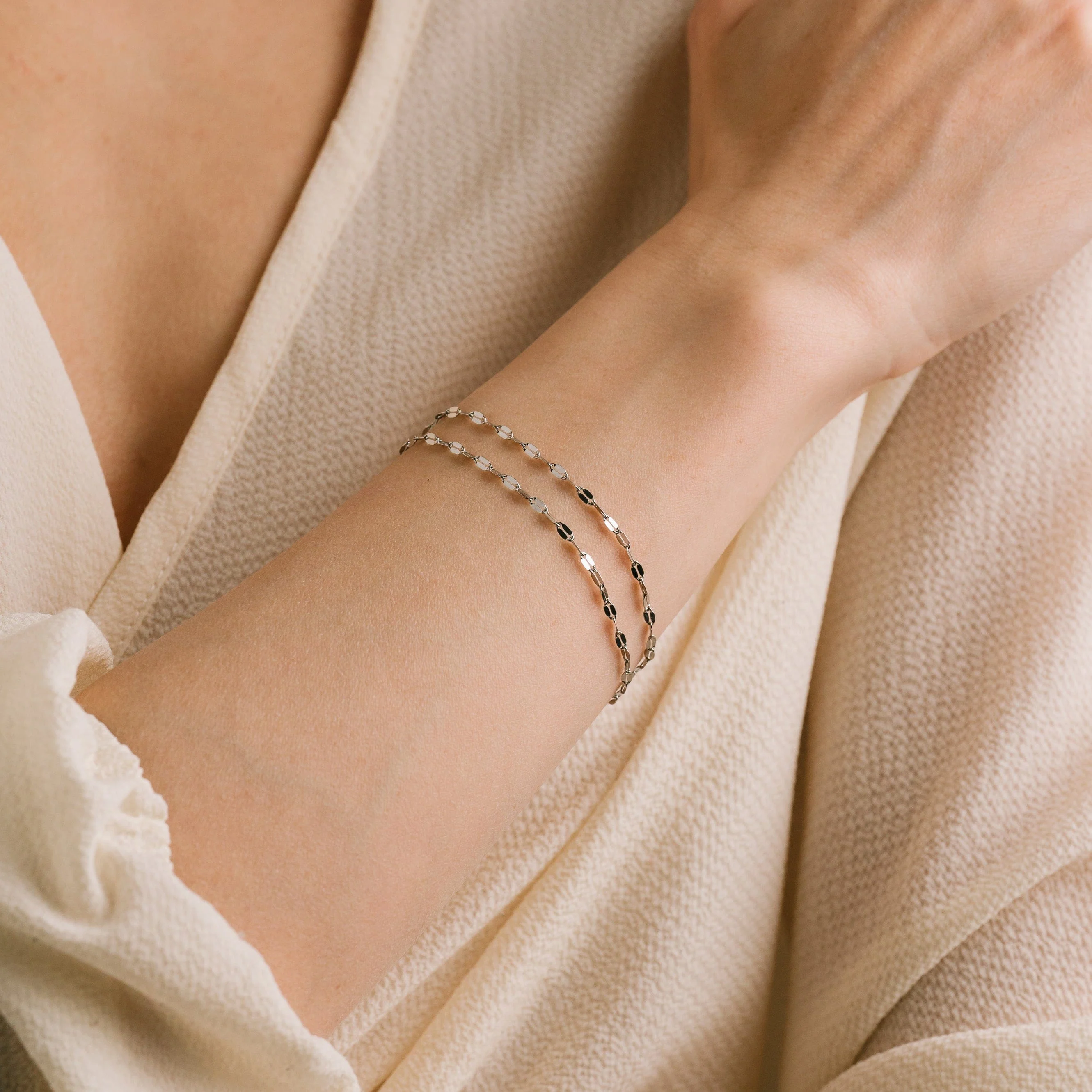 Bracelet superposé Ray - Argent