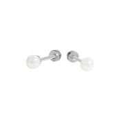 Boucles perles Adrienne - Argent