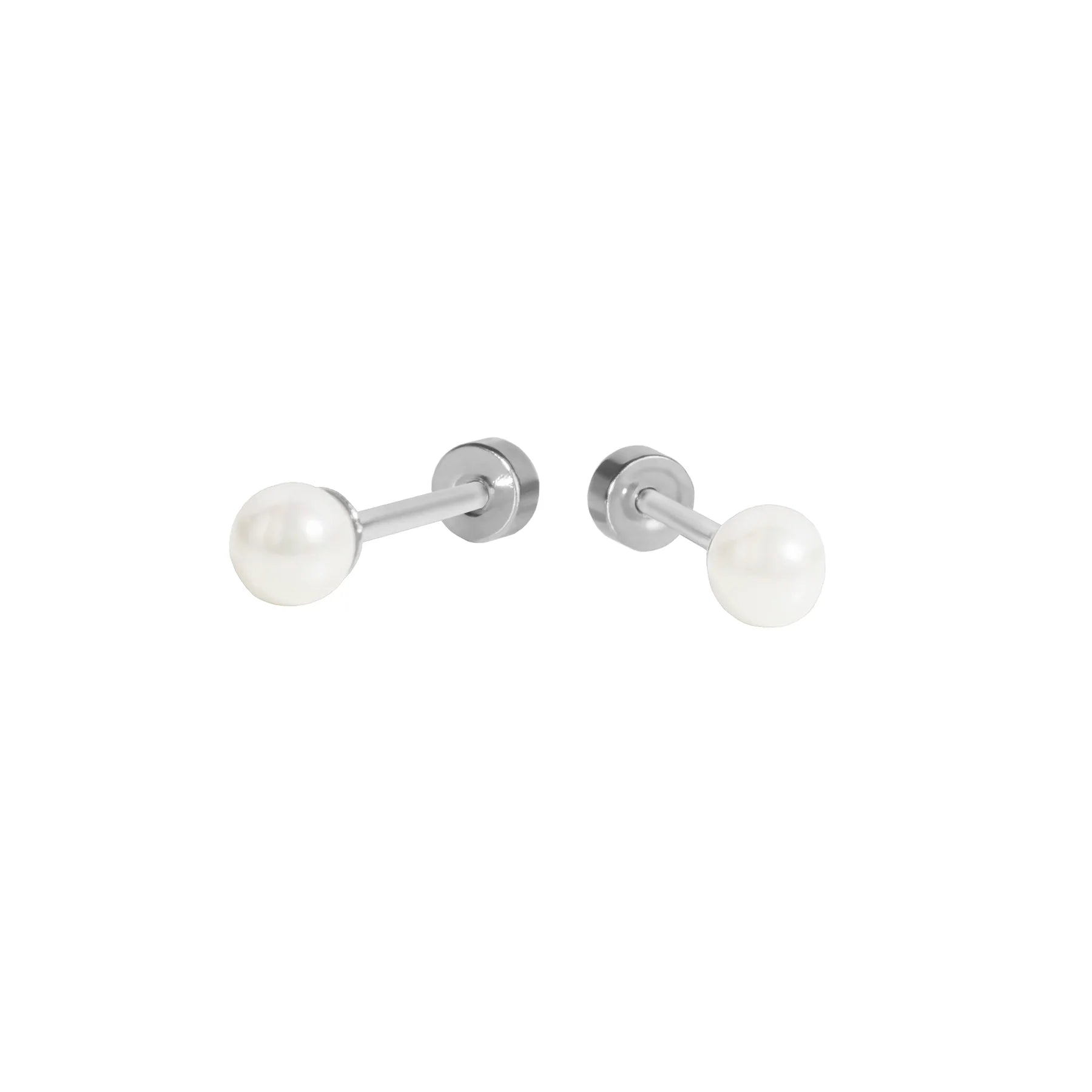 Boucles perles Adrienne - Argent