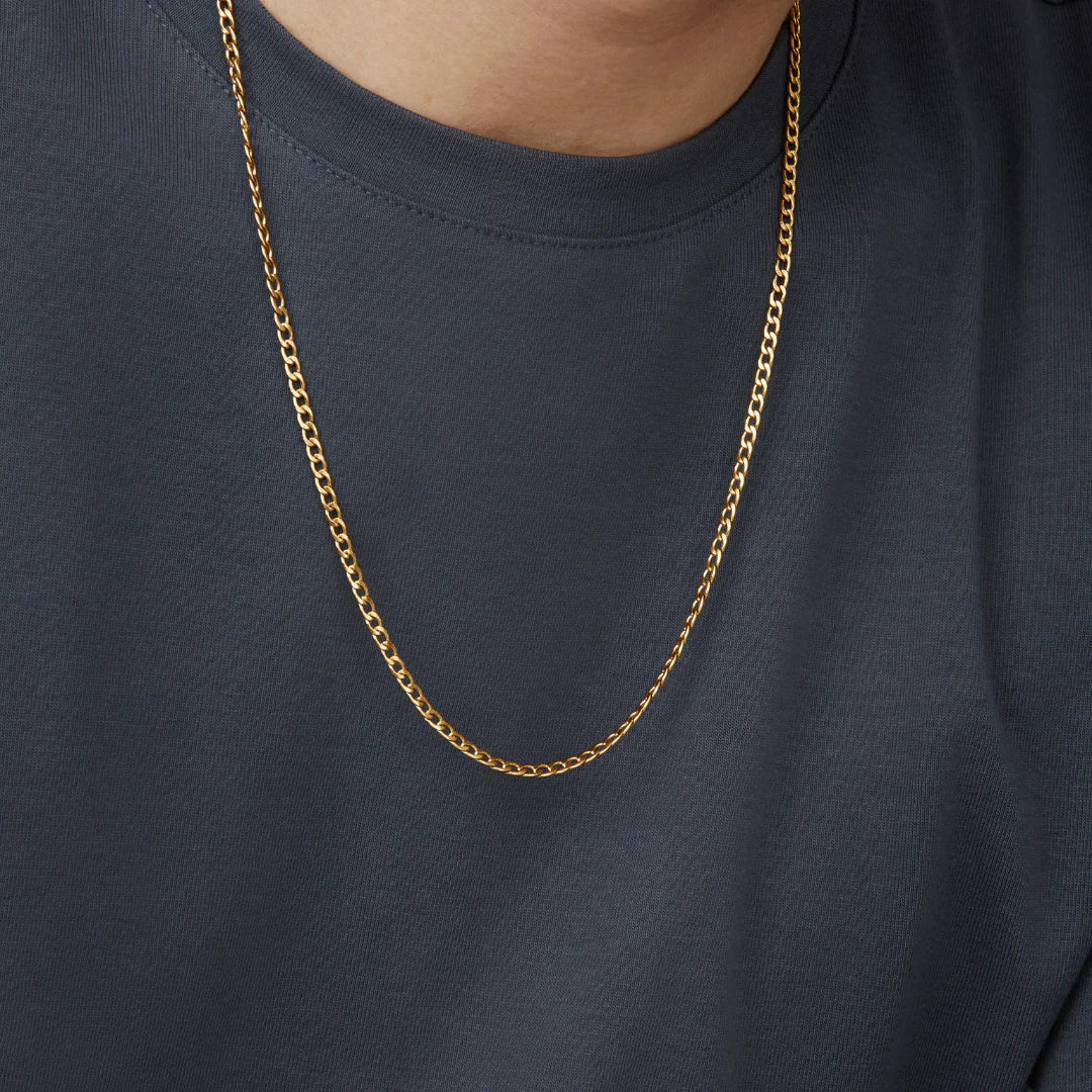 Collier Hommes Cuban - Or