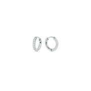 Mini boucles d'oreilles dormeuses Stacks Chic - Argent