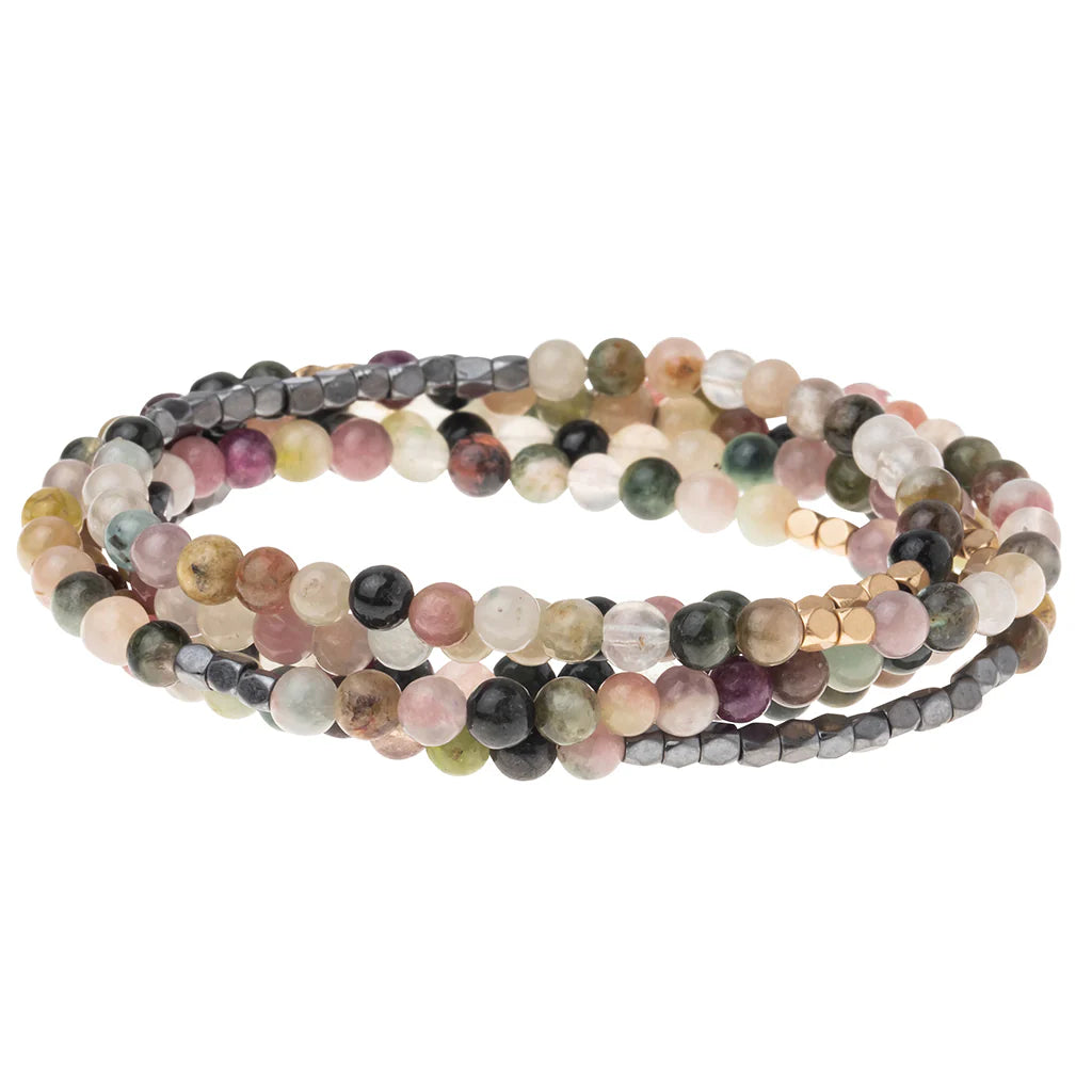 Bracelet/collier Stone Wrap - Tourmaline (guérison)