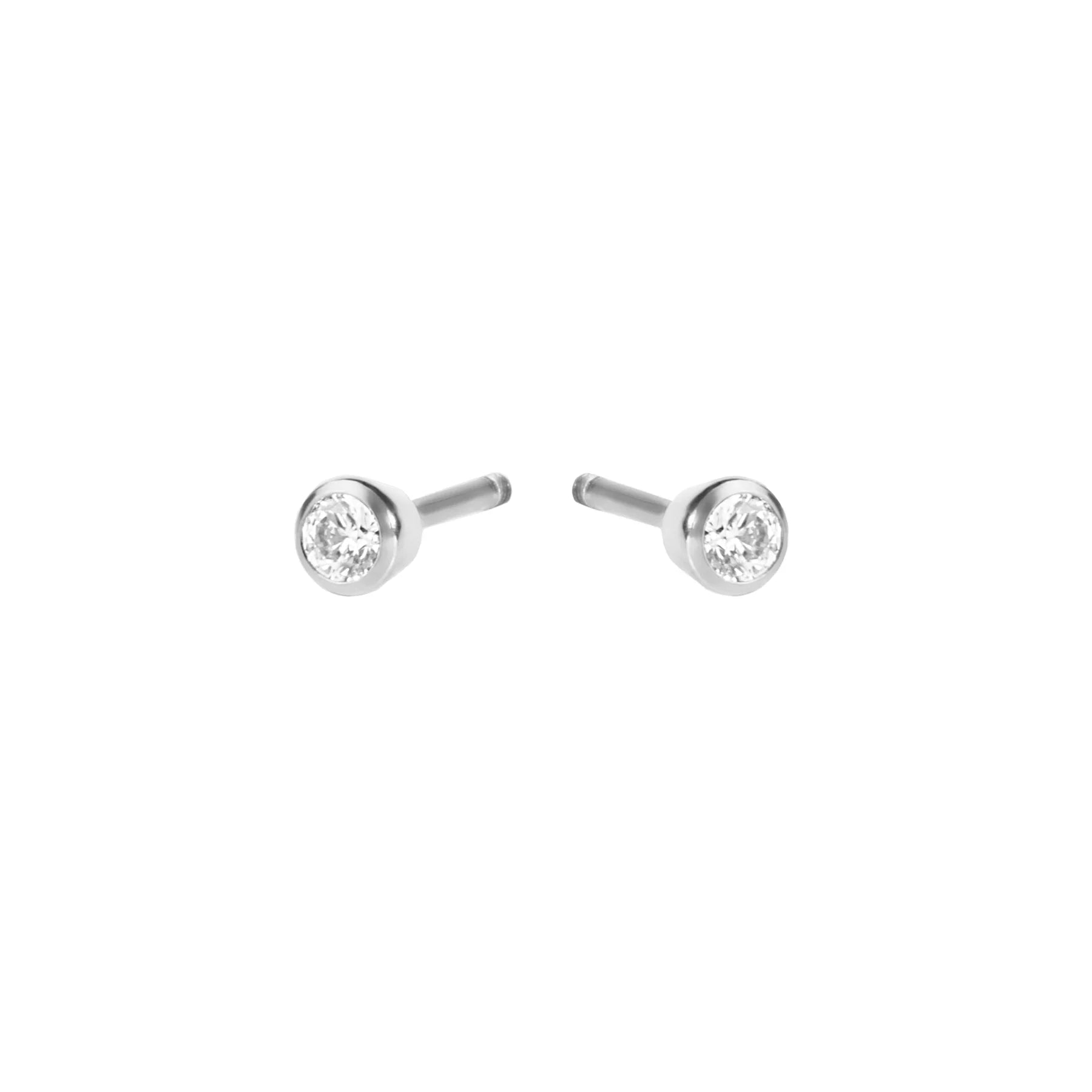 Boucles fixes Hortense - Argent