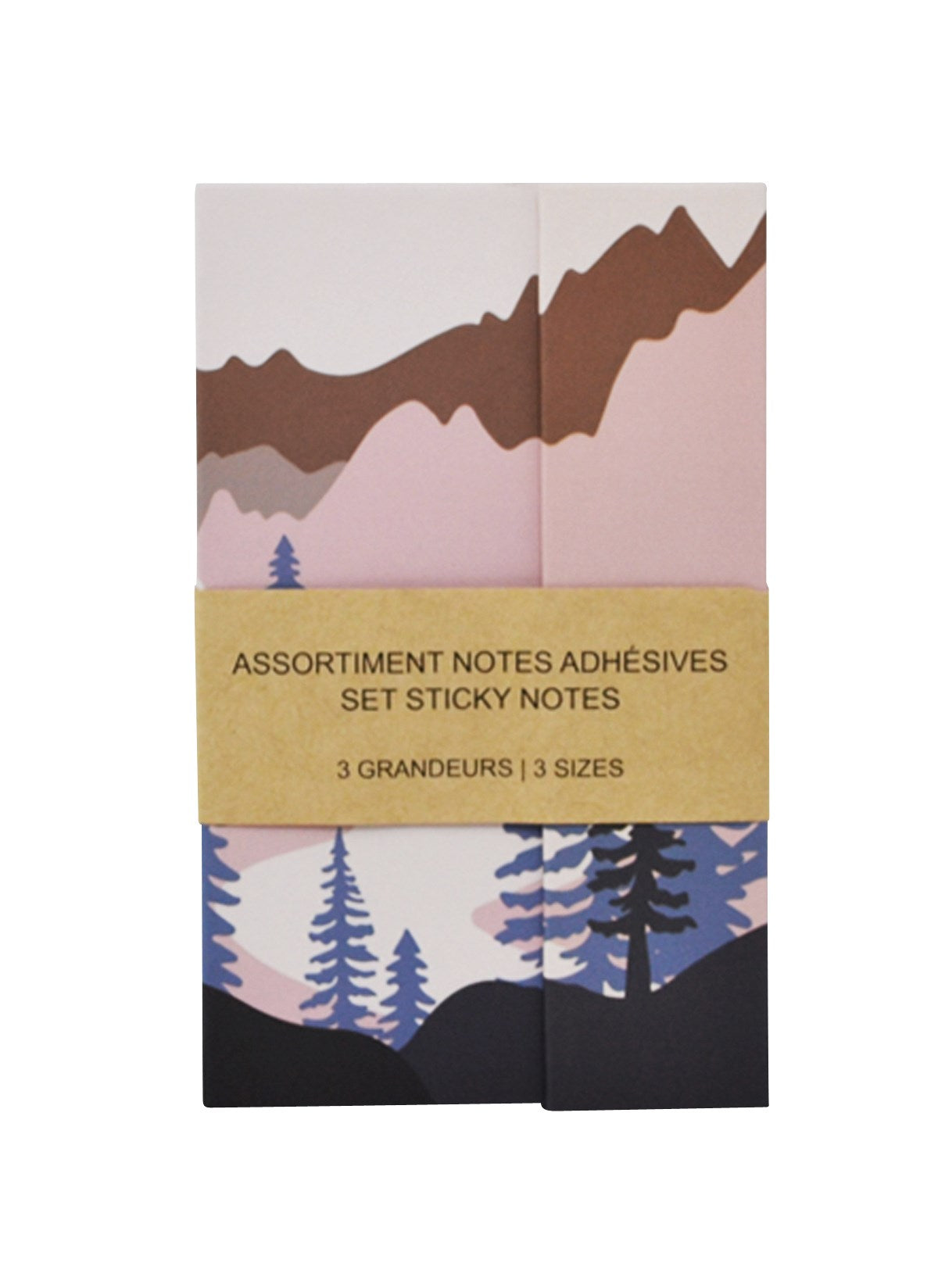 Assortiment notes adhésives - Montagne
