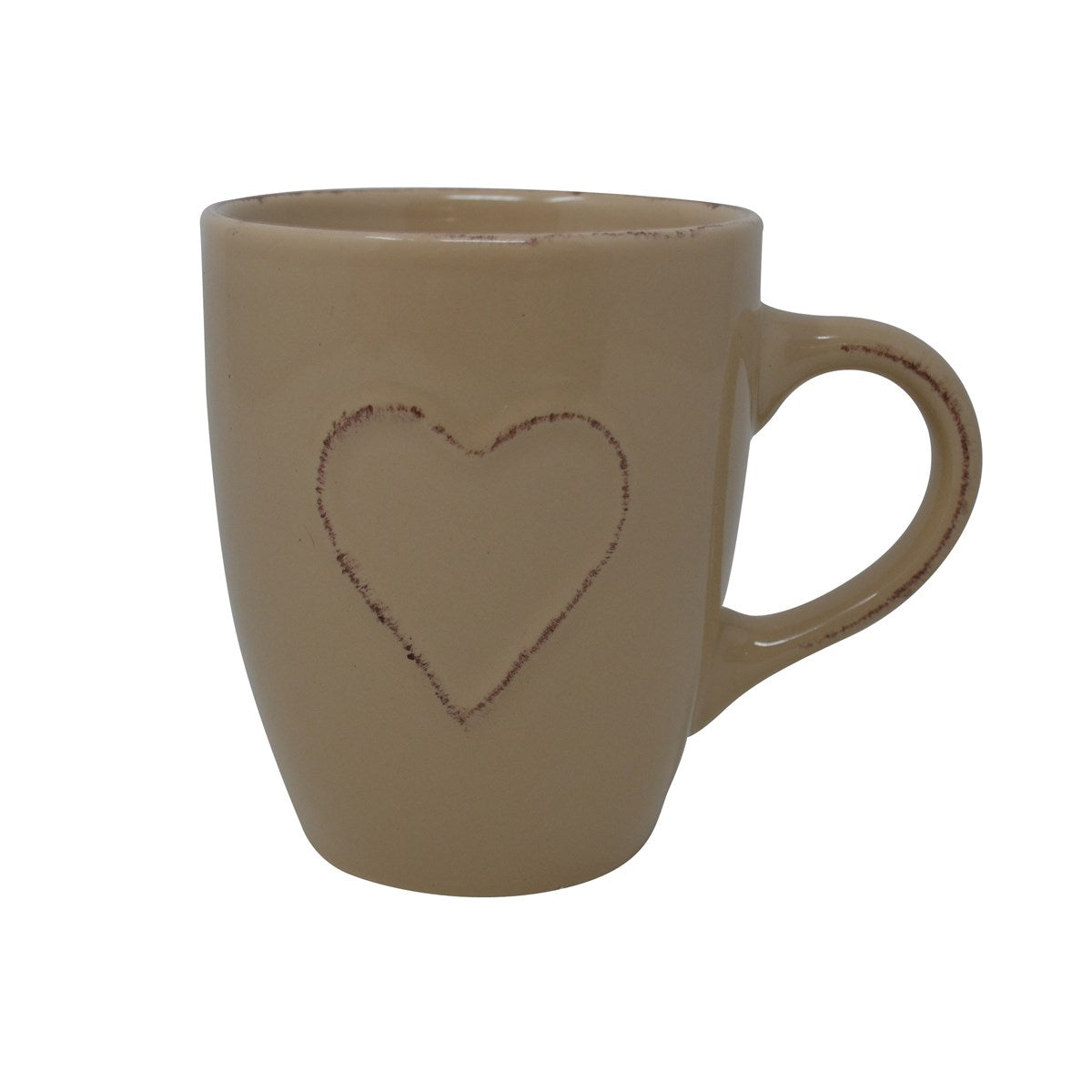 Tasse - Coeur beige