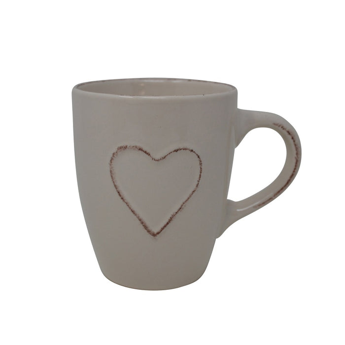 Tasse - Coeur crème