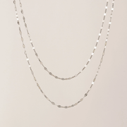Collier superposé Ray - Argent