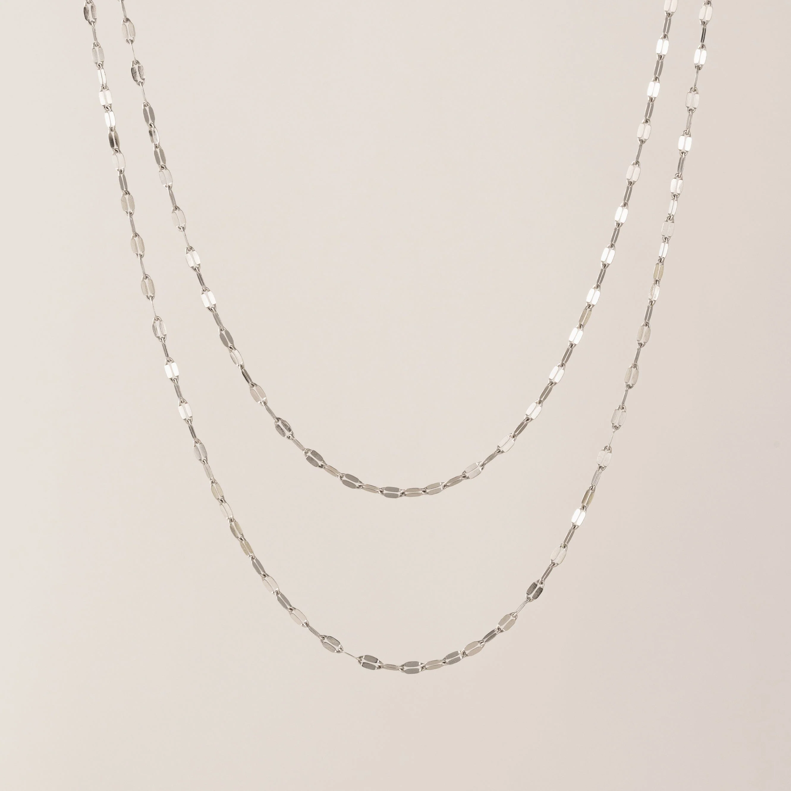 Collier superposé Ray - Argent