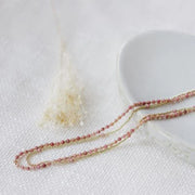 Collier Always - Or et rhodonite rose