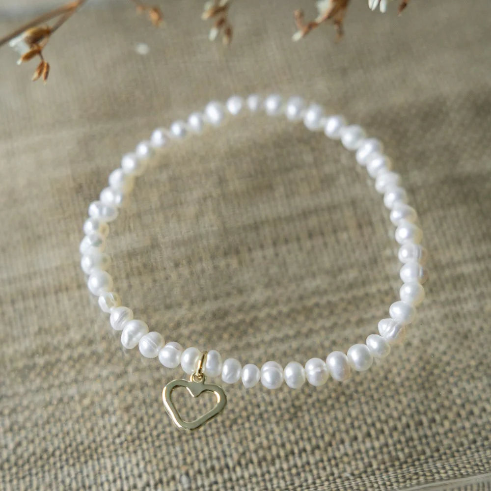 Bracelet Amore perle - Or