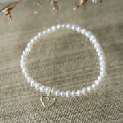 Bracelet Amore perle - Or