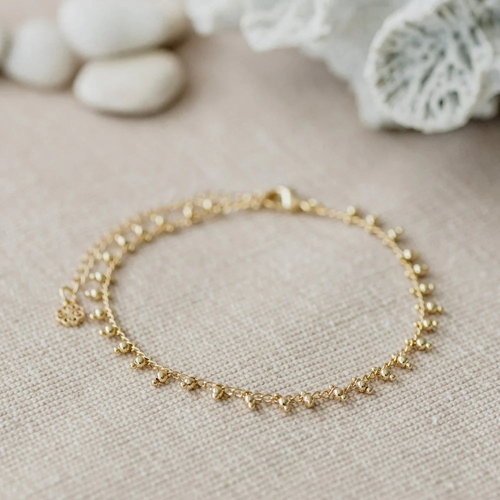 Bracelet de cheville Droplet - Or