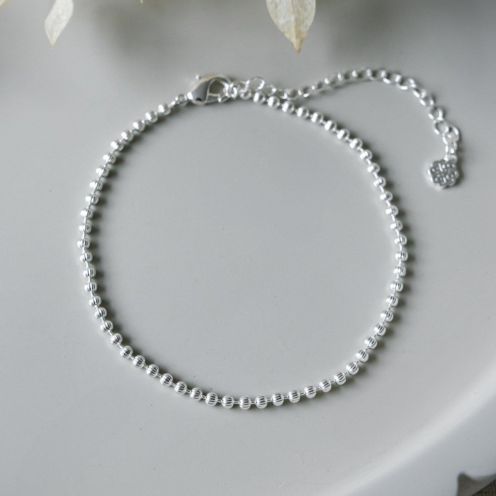 Bracelet de cheville Pulse - Argent