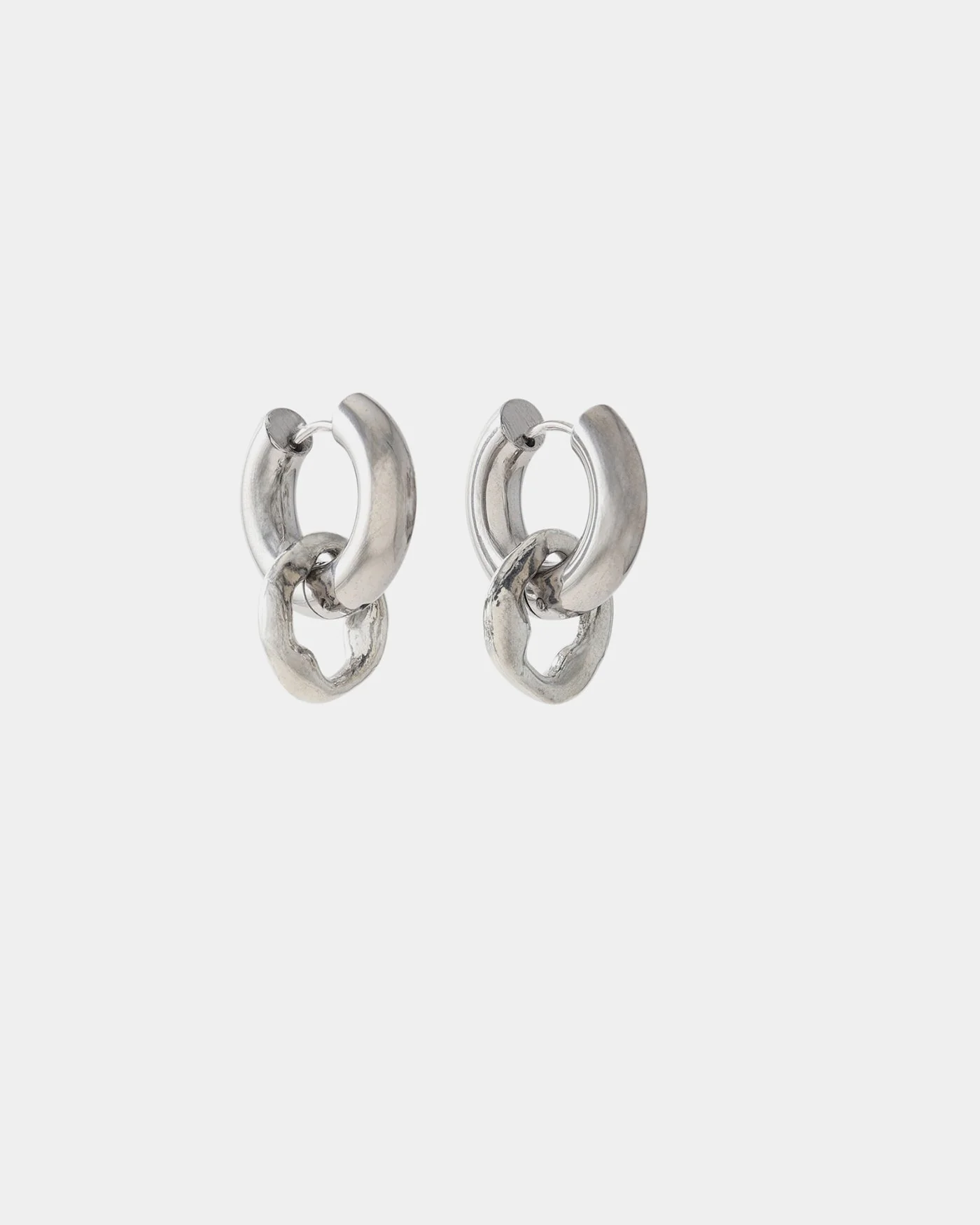 Boucles d'oreilles Edouard - Argenté
