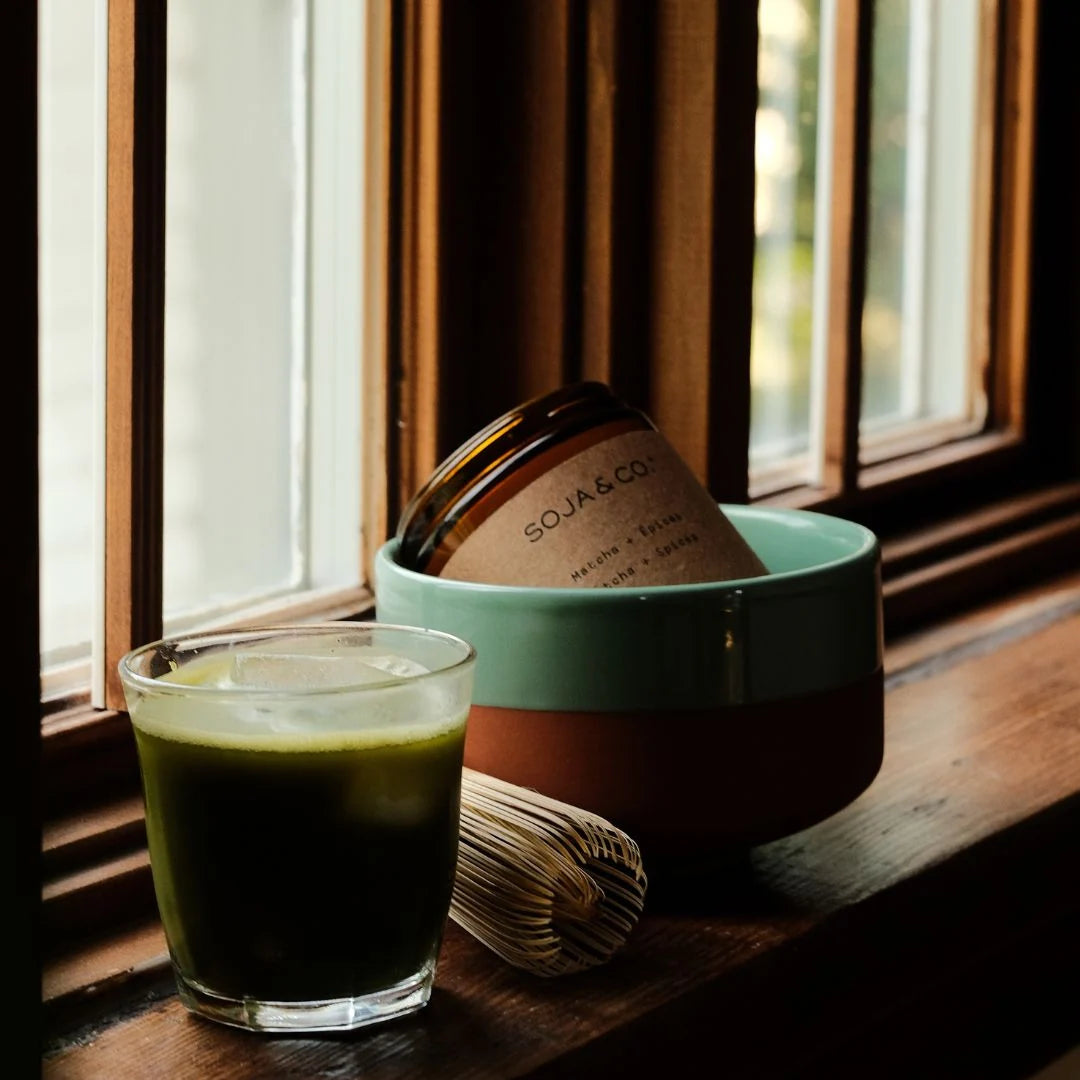 Bougie 8 oz- Matcha + Épices