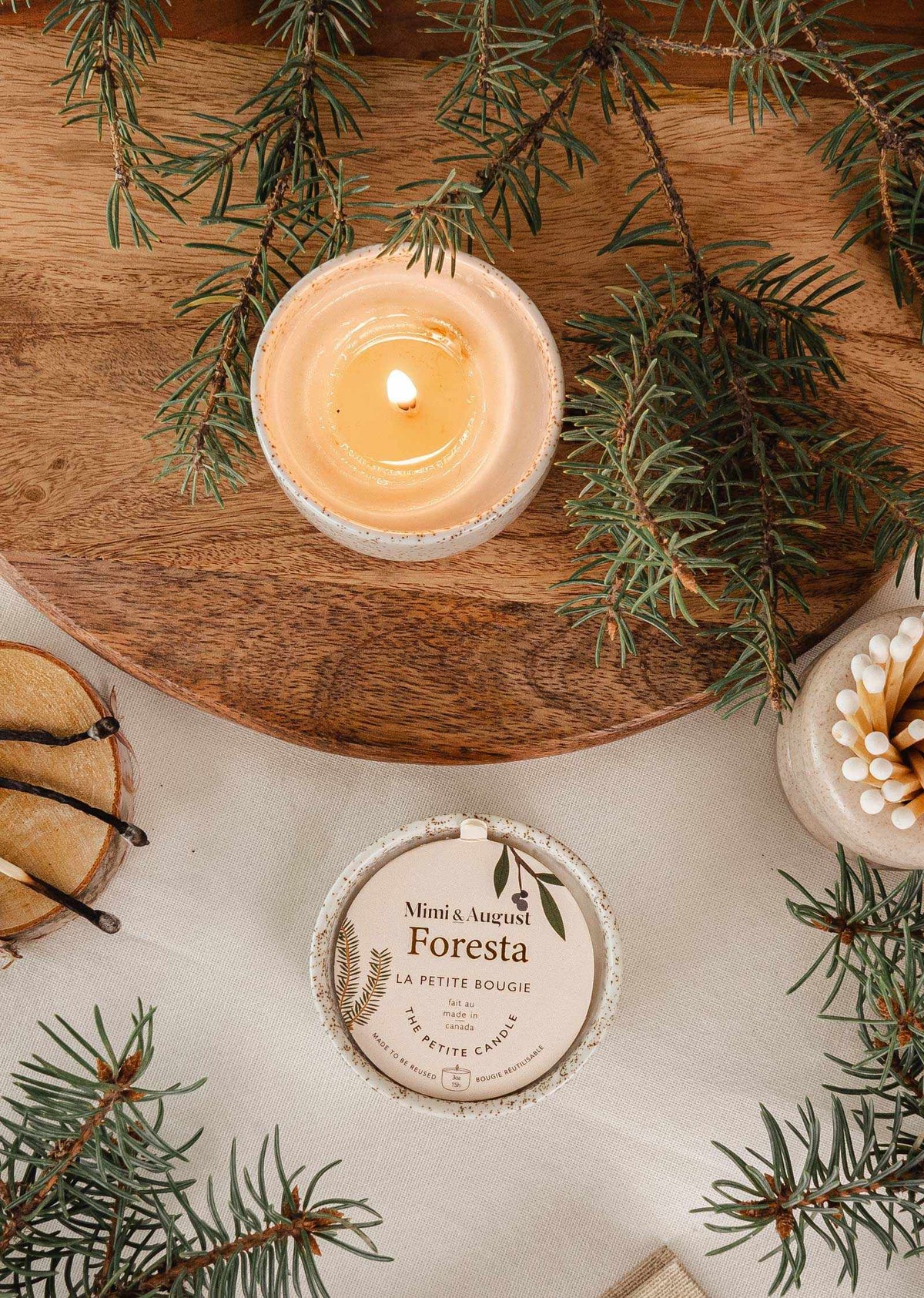 Bougie réutilisable 3oz - Foresta