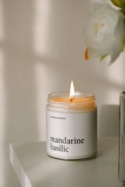 Chandelle de soya 270 ml - Mandarine basilic