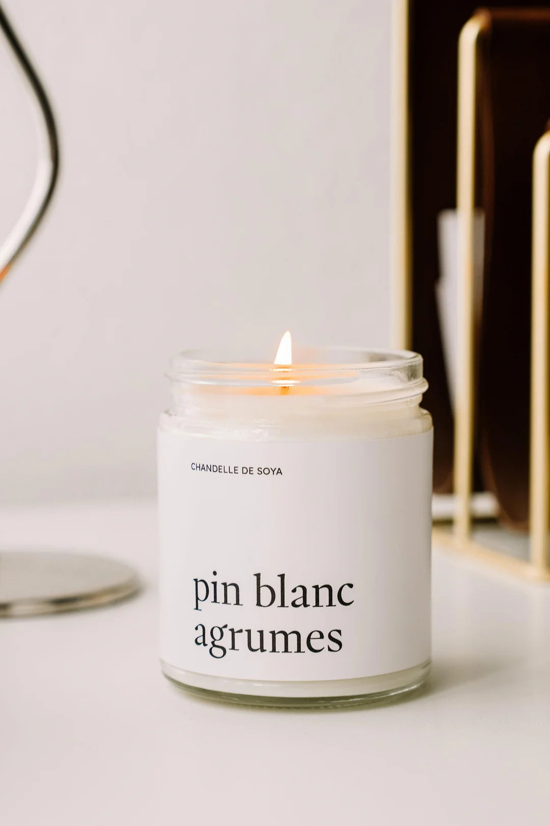 Chandelle de soya 270 ml - Pin blanc agrumes