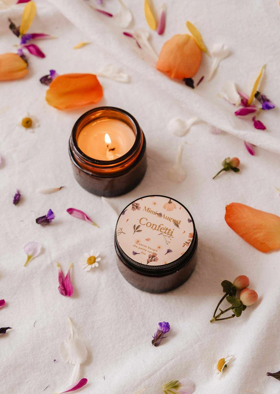 Mini bougie de soya 2 oz - Confetti