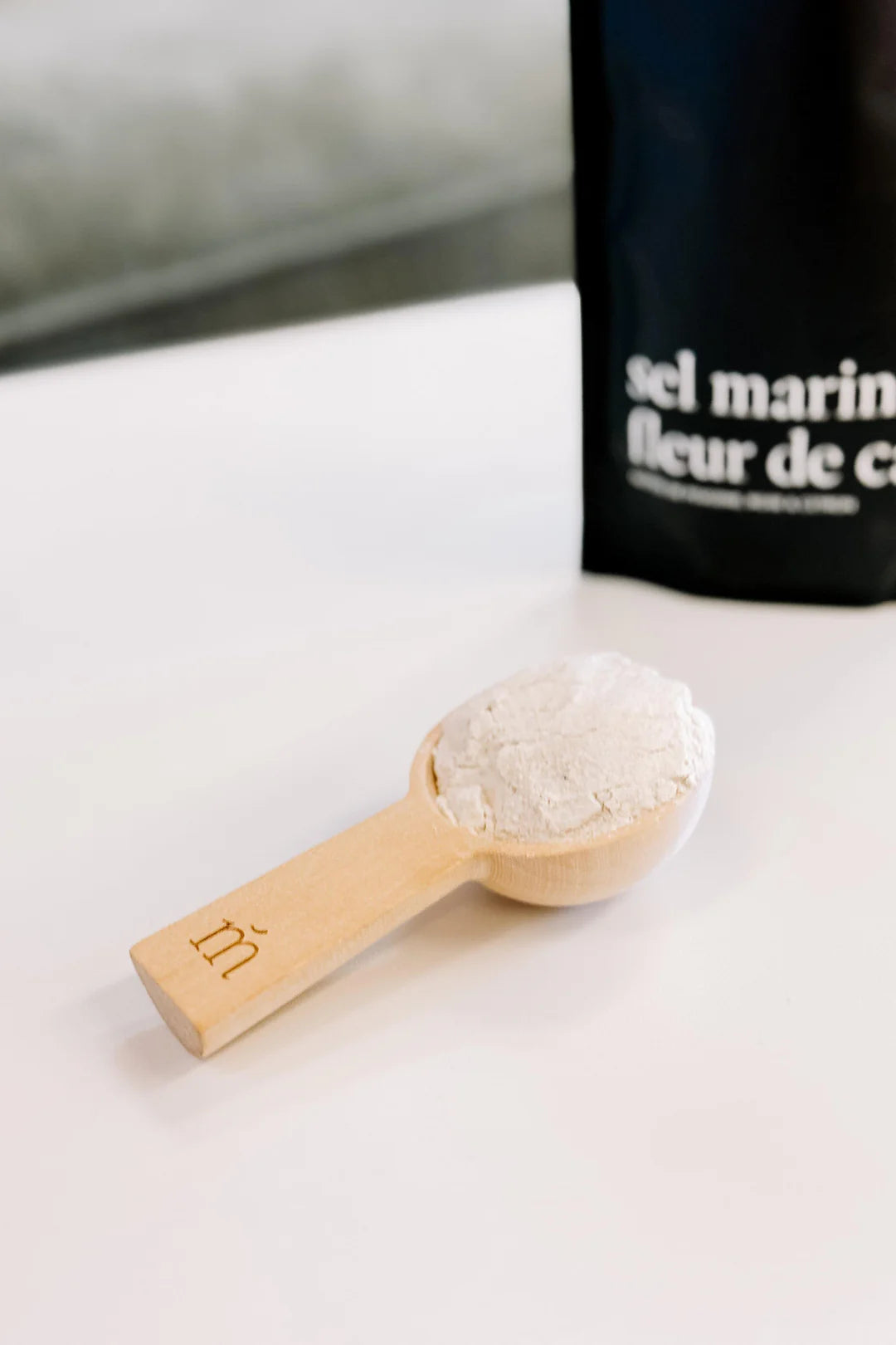 Cuillère en bois pour bain moussant