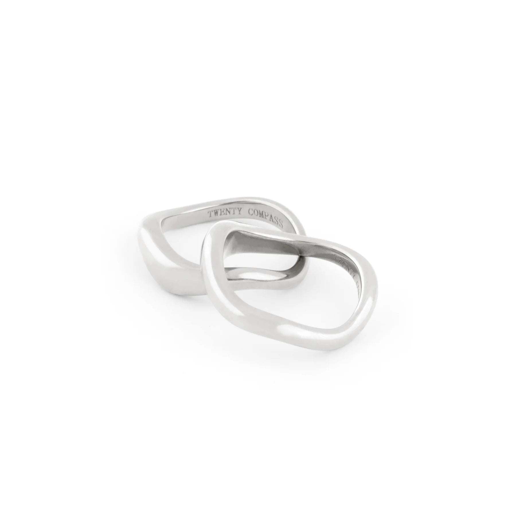 Bague Curves - Argent