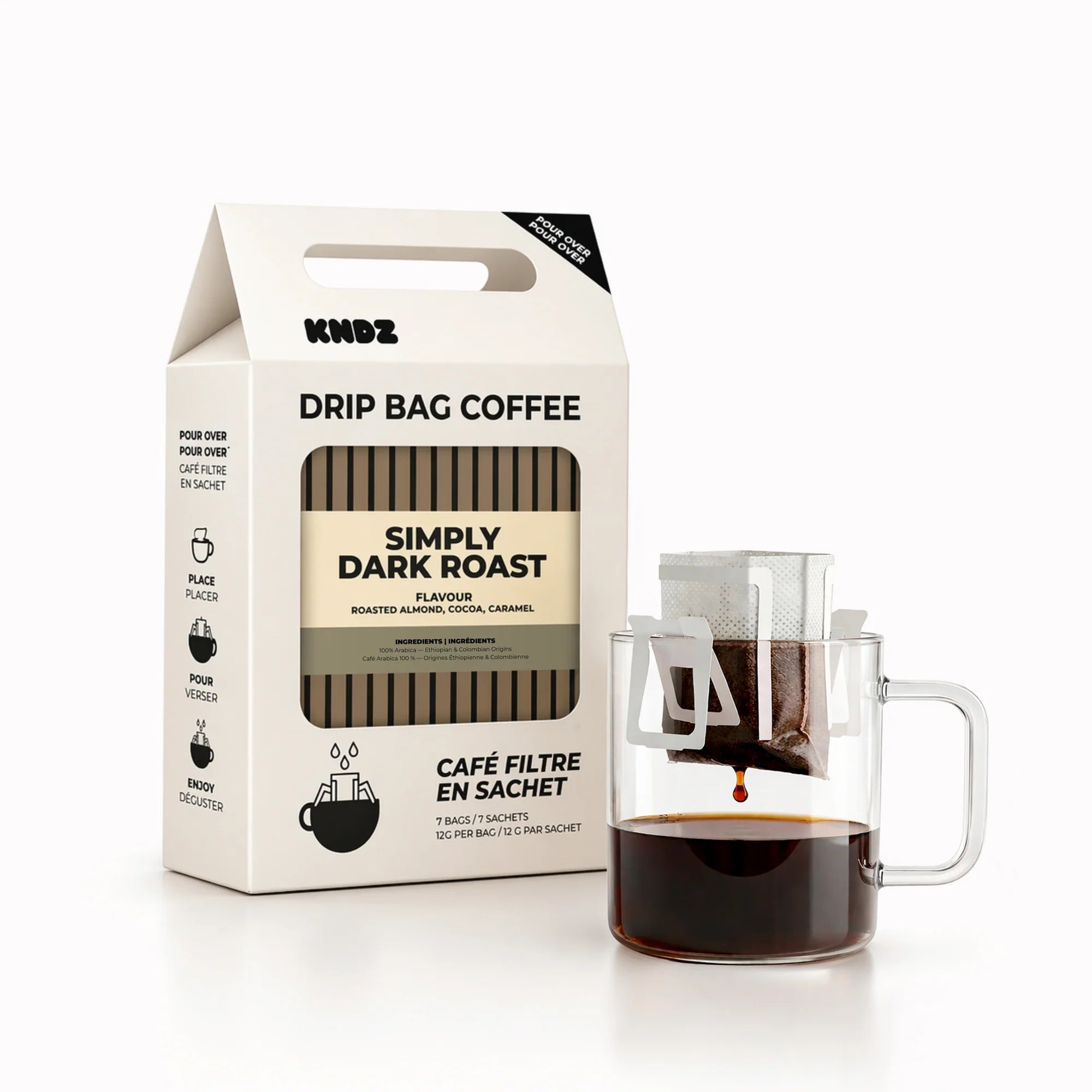 Café filtre en sachet - Simply dark roast