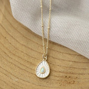 Collier Dewdrop crystal - Or