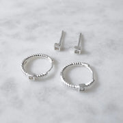 Boucles d'oreilles Duet Set-Glint - Argent