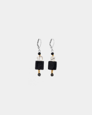 Boucles d'oreilles Foramen - Deux tons - Ebène