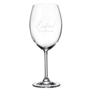 Verre gravé (vin 20 oz) - Enfin !