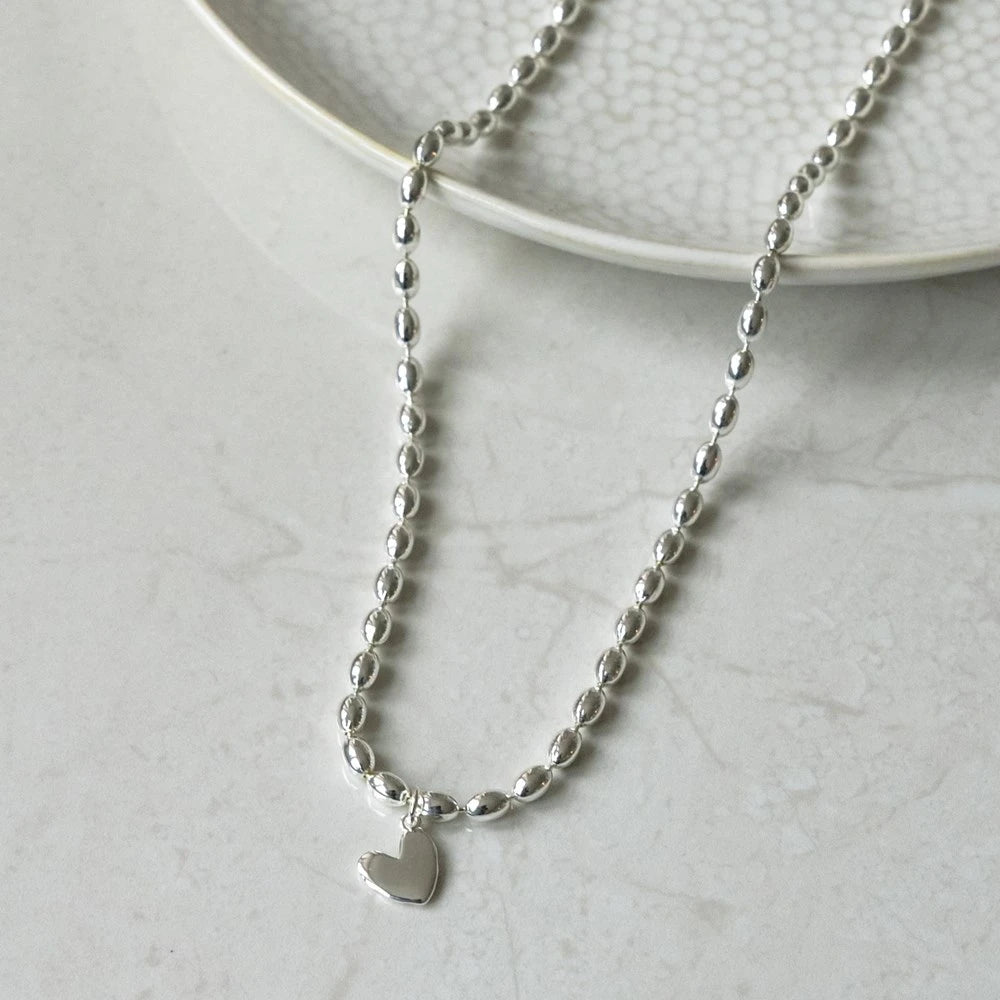 Collier Ever heart - Argent