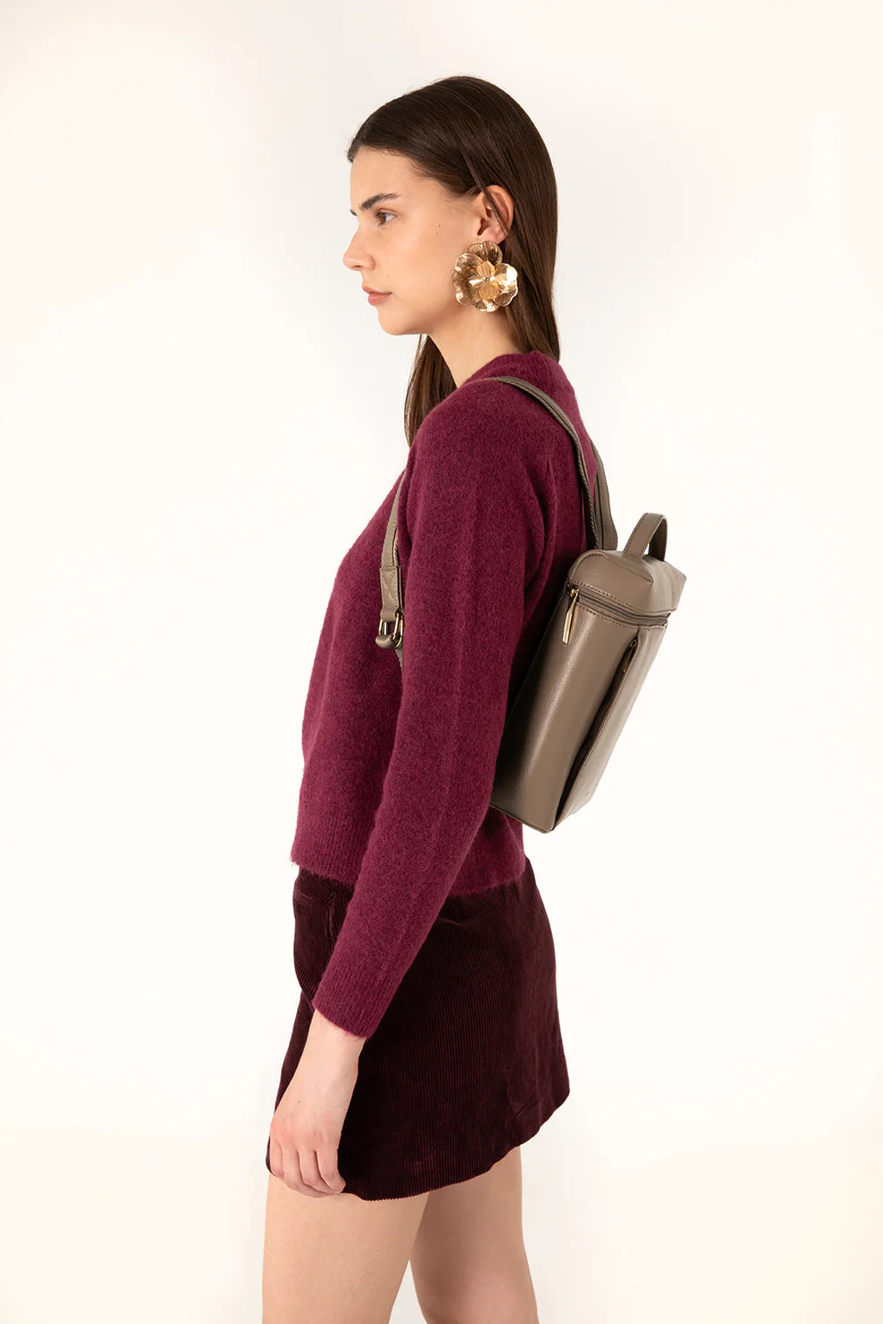 Fay - Sac à dos végétalien - Café