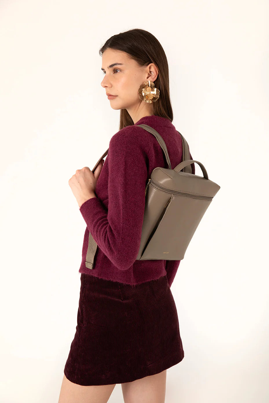 Fay - Sac à dos végétalien - Café
