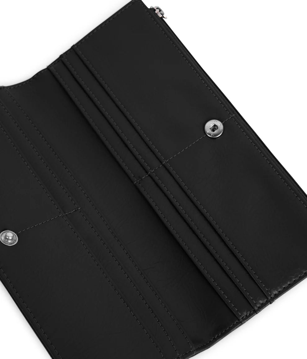 Rome - Portefeuille végétalien - Noir