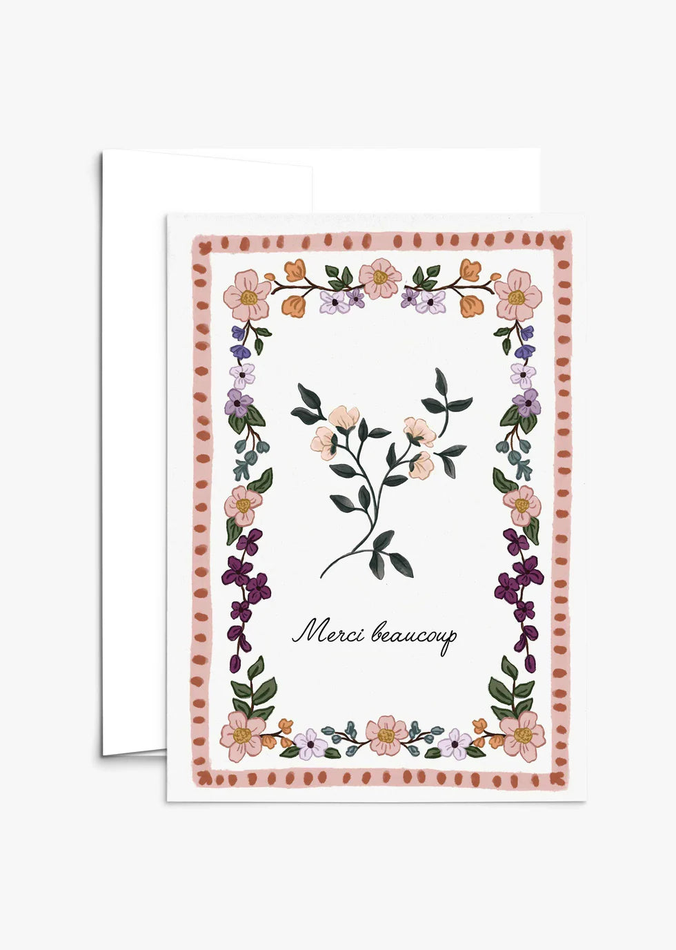 Carte de souhaits - Merci beaucoup vintage