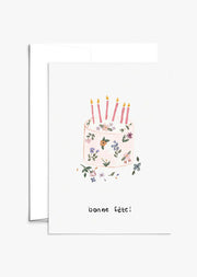 Carte de souhaits - Gâteau de fête