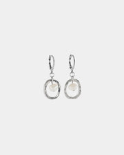 Boucles d'oreilles Dragea - Écume et argent